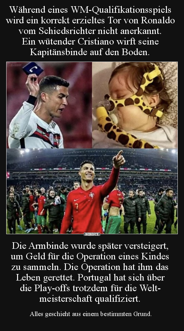 Während eines WM-Qualifikationsspiels wird ein korrekt.. - Lustige Bilder | DEBESTE.de