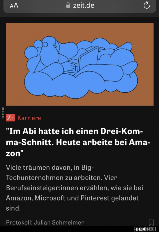 "Im Abi hatte ich einen Drei-Komma-Schnitt.." - Lustige Bilder | DEBESTE.de