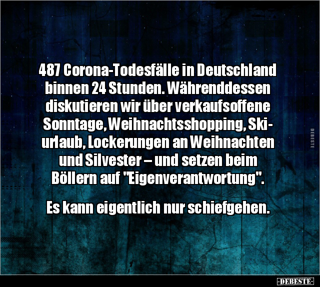 487 Corona-Todesfälle in Deutschland binnen 24 Stunden... - Lustige Bilder | DEBESTE.de