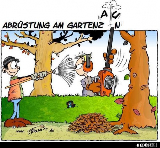 Abrüstung am Gartenzaun.. - Lustige Bilder | DEBESTE.de