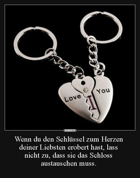 Wenn du den Schlüssel zum Herzen deiner Liebsten erobert.. - Lustige Bilder | DEBESTE.de