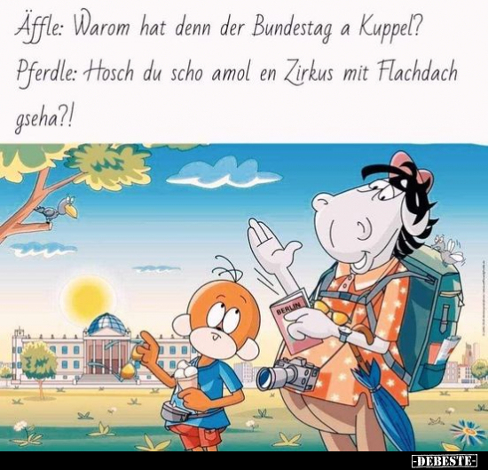 Äffle: Warom hat denn der Bundestag a Kuppel?.. - Lustige Bilder | DEBESTE.de