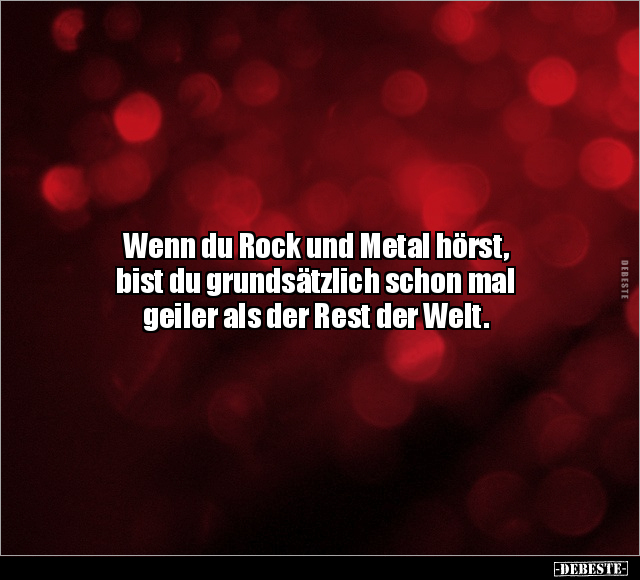 Wenn du Rock und Metal hörst.. - Lustige Bilder | DEBESTE.de