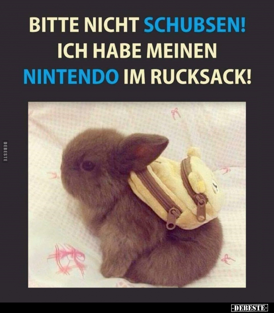 Bitte nicht schubsen! Ich habe meinen Nintendo im.. - Lustige Bilder | DEBESTE.de