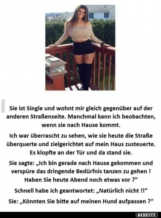 Sie ist Single und wohnt mir gleich gegenüber.. - Lustige Bilder | DEBESTE.de