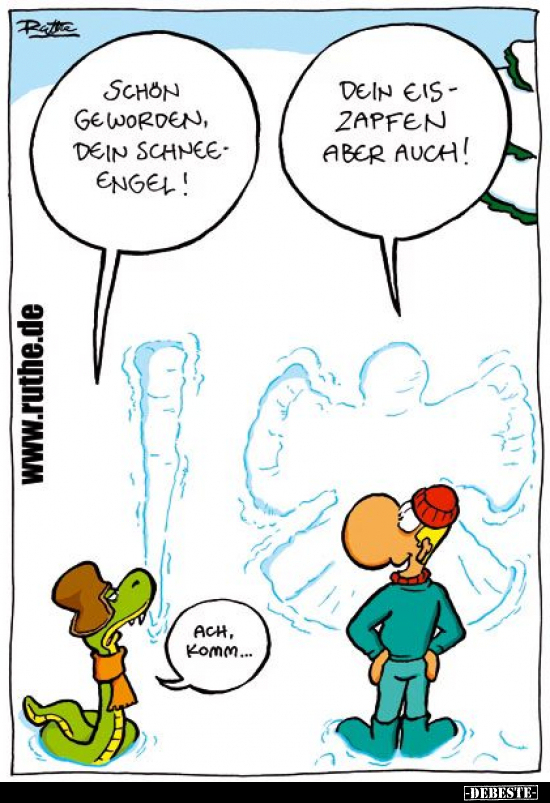 Schön geworden, dein Schneeengel!.. - Lustige Bilder | DEBESTE.de