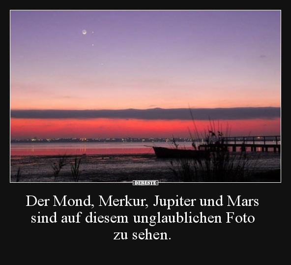 Der Mond, Merkur, Jupiter und Mars sind auf diesem.. - Lustige Bilder | DEBESTE.de