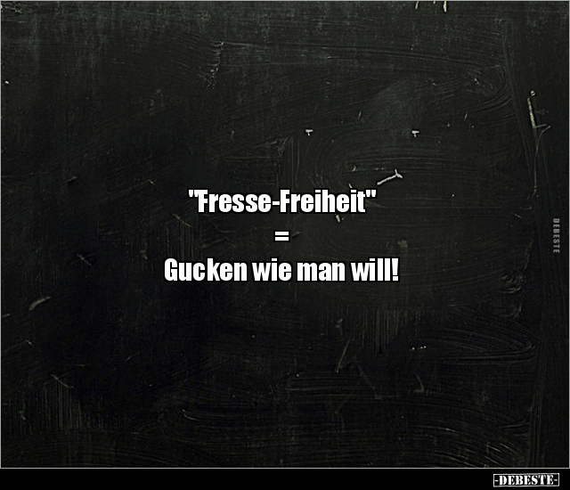 "Fresse-Freiheit" = Gucken wie man will!.. - Lustige Bilder | DEBESTE.de