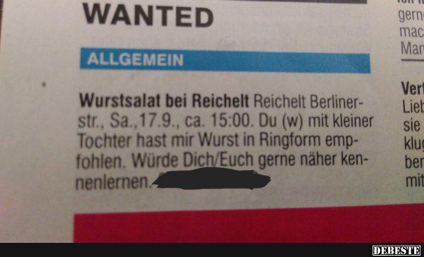 Wurstsalat bei Reichelt.. - Lustige Bilder | DEBESTE.de