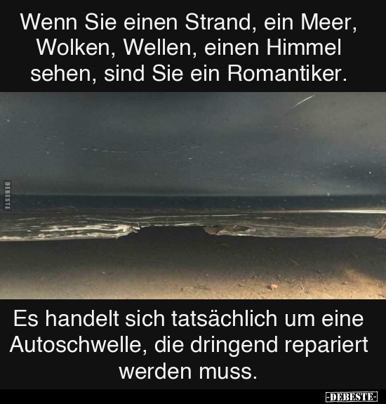 Wenn Sie einen Strand, ein Meer, Wolken, Wellen.. - Lustige Bilder | DEBESTE.de