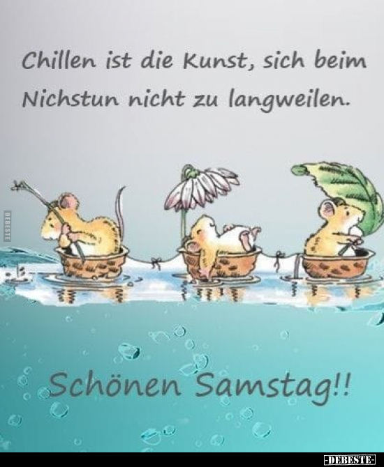 Chillen ist die Kunst, sich beim Nichstun nicht zu.. - Lustige Bilder | DEBESTE.de