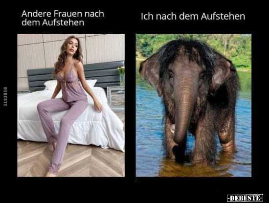 Andere Frauen nach dem Aufstehen.. - Lustige Bilder | DEBESTE.de