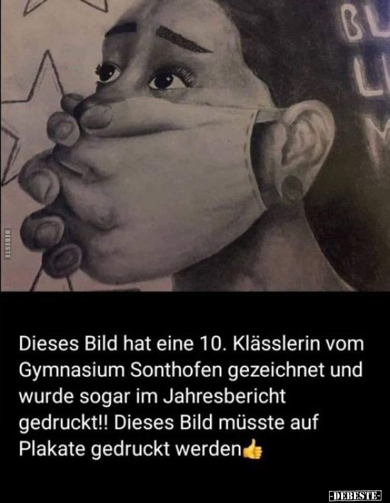 Dieses Bild hat eine 10. Klässlerin vom Gymnasium Sonthofen.. - Lustige Bilder | DEBESTE.de