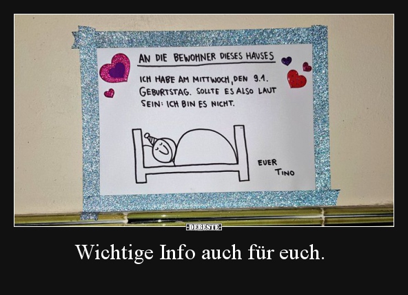 Wichtige Info auch für euch... - Lustige Bilder | DEBESTE.de