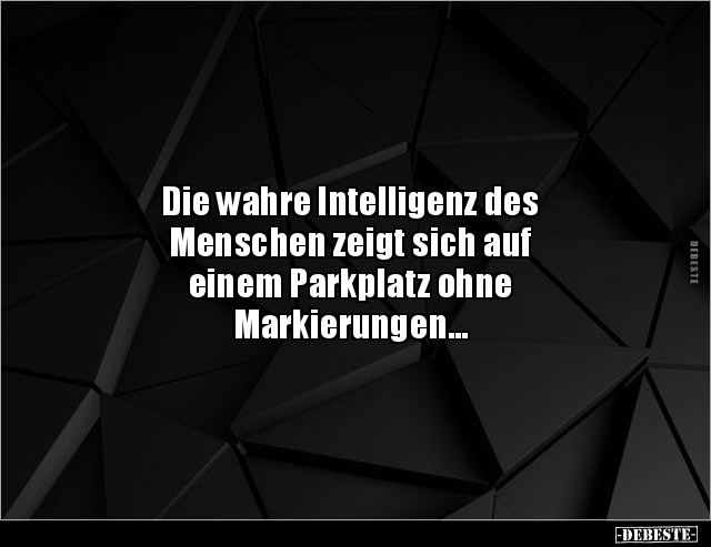 Die wahre Intelligenz des Menschen zeigt sich auf einem.. - Lustige Bilder | DEBESTE.de