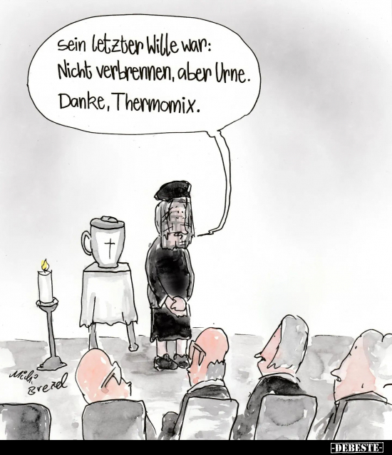 Sein letzter Wille war: Nicht verbrennen, aber Urne.. - Lustige Bilder | DEBESTE.de