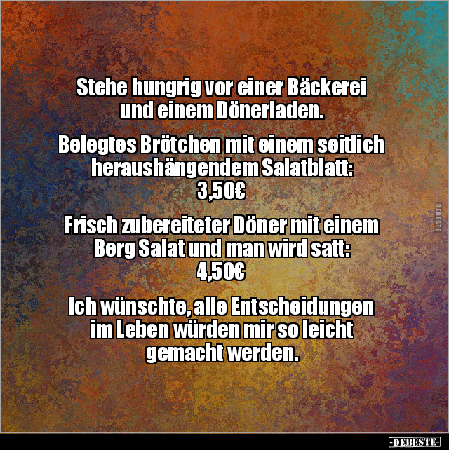 Stehe hungrig vor einer Bäckerei und einem.. - Lustige Bilder | DEBESTE.de