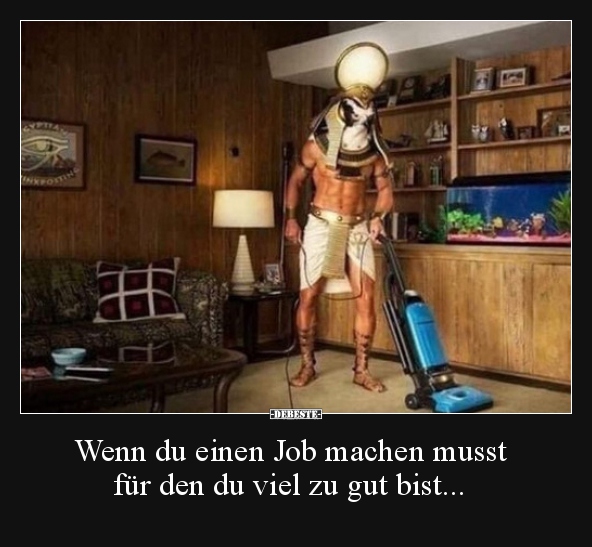 Wenn du einen Job machen musst für den du viel zu gut.. - Lustige Bilder | DEBESTE.de