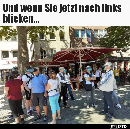Und wenn Sie jetzt nach links blicken... - Lustige Bilder | DEBESTE.de