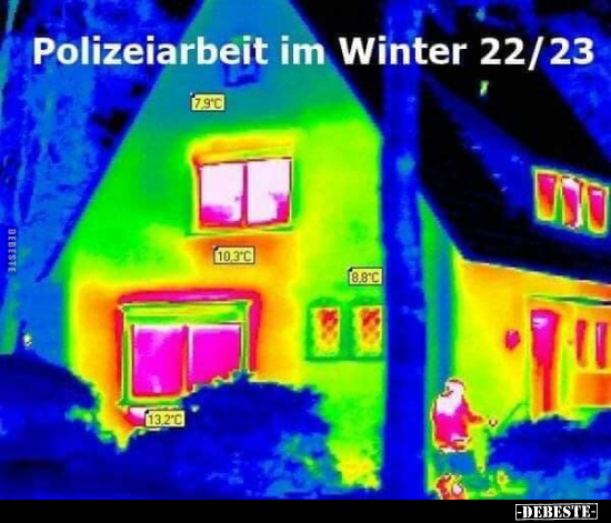 Polizeiarbeit im Winter 22/23.. - Lustige Bilder | DEBESTE.de