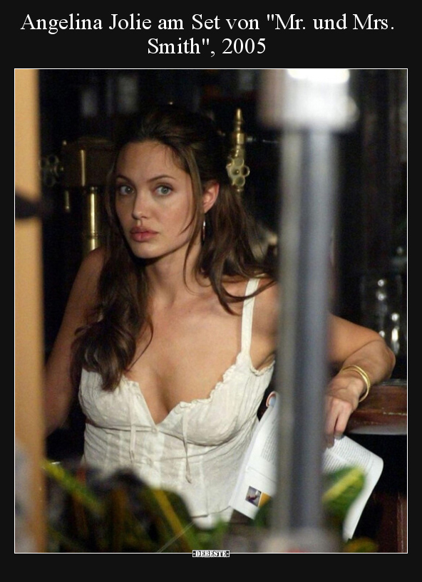 Angelina Jolie am Set von "Mr. und Mrs. Smith", 2005.. - Lustige Bilder | DEBESTE.de