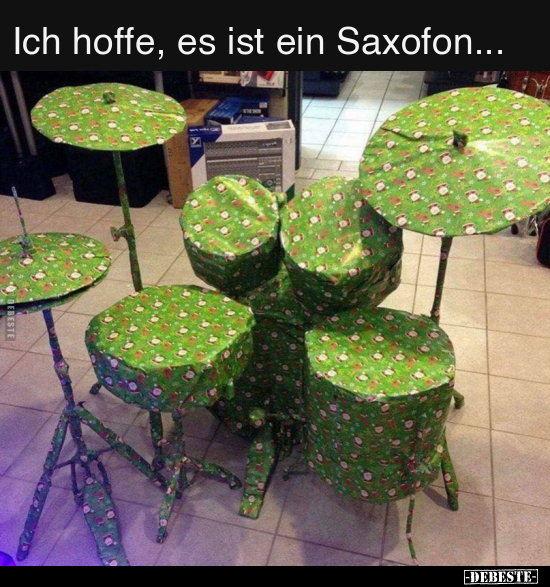 Ich hoffe, es ist ein Saxofon... - Lustige Bilder | DEBESTE.de