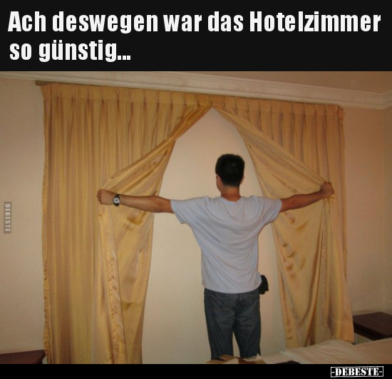 Ach deswegen war das Hotelzimmer so günstig... - Lustige Bilder | DEBESTE.de