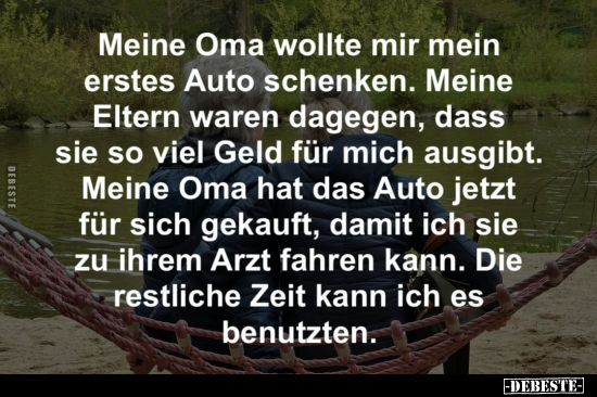 Meine Oma wollte mir mein erstes Auto schenken... - Lustige Bilder | DEBESTE.de