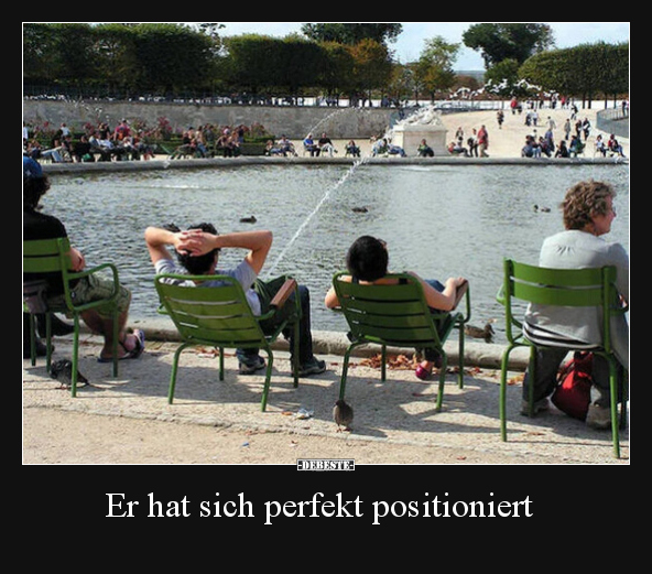 Er hat sich perfekt positioniert.. - Lustige Bilder | DEBESTE.de