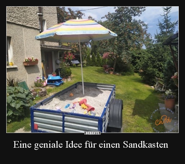 Eine geniale Idee für einen Sandkasten.. - Lustige Bilder | DEBESTE.de