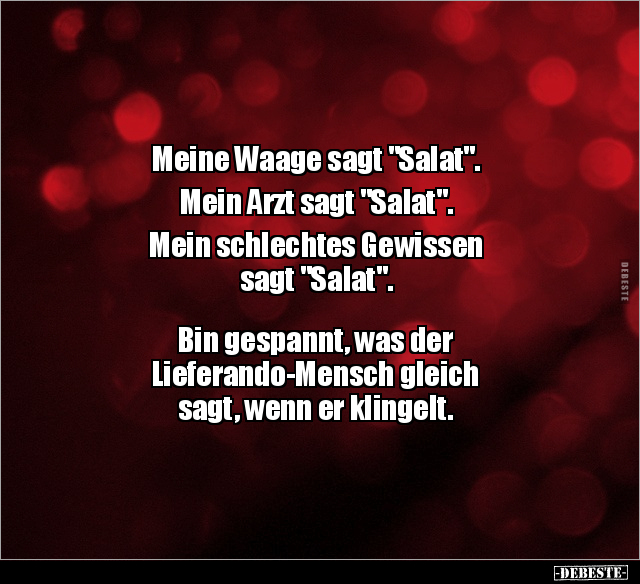 Meine Waage sagt "Salat".. - Lustige Bilder | DEBESTE.de