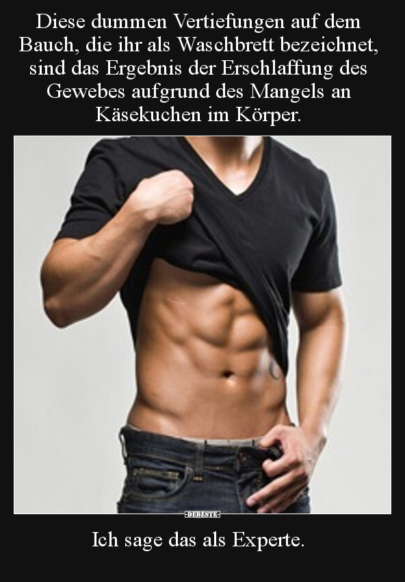 Diese dummen Vertiefungen auf dem Bauch, die ihr als.. - Lustige Bilder | DEBESTE.de