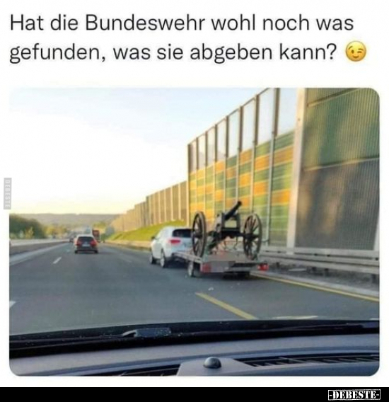 Hat die Bundeswehr wohl noch was gefunden, was sie abgeben.. - Lustige Bilder | DEBESTE.de