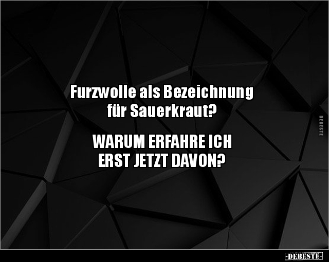 Furzwolle als Bezeichnung für Sauerkraut?... - Lustige Bilder | DEBESTE.de