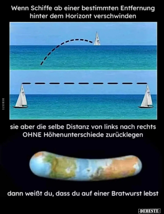 Wenn Schiffe ab einer bestimmten Entfernung hinter dem.. - Lustige Bilder | DEBESTE.de
