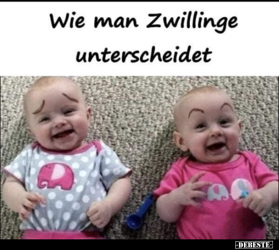 Wie man Zwillinge unterscheidet.. - Lustige Bilder | DEBESTE.de