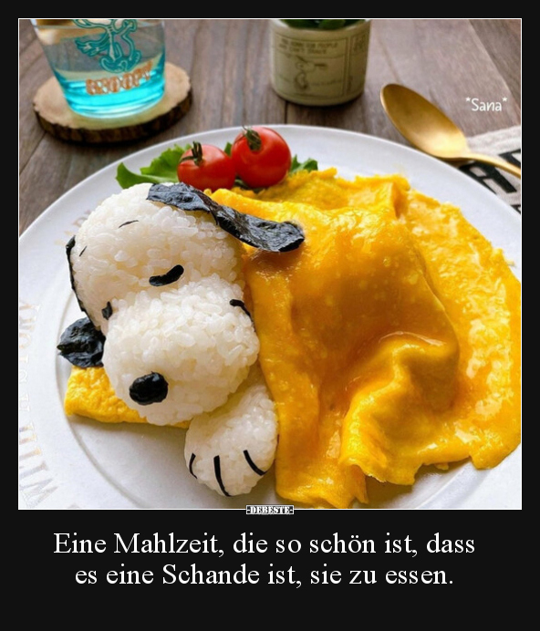 Eine Mahlzeit, die so schön ist, dass es eine Schande ist.. - Lustige Bilder | DEBESTE.de