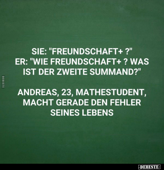 Sie: "Freundschaft+ ?".. - Lustige Bilder | DEBESTE.de