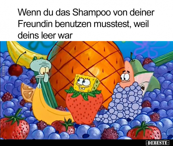 Wenn du das Shampoo von deiner Freundin benutzen.. - Lustige Bilder | DEBESTE.de