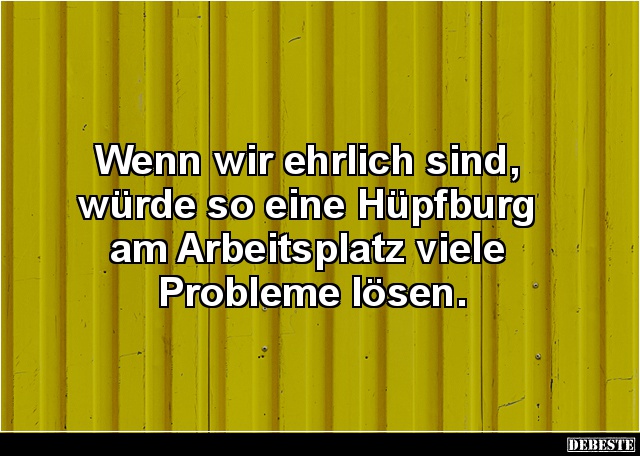 Wenn wir ehrlich sind, würde so eine Hüpfburg am Arbeitsplatz.. - Lustige Bilder | DEBESTE.de