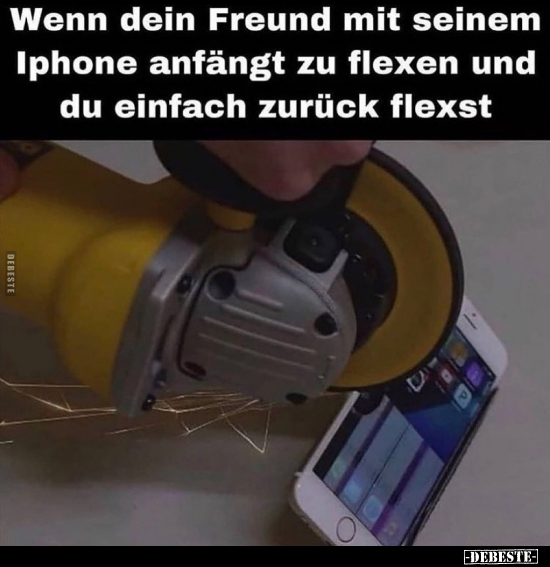 Wenn dein Freund mit seinem Iphone anfängt zu flexen und du.. - Lustige Bilder | DEBESTE.de
