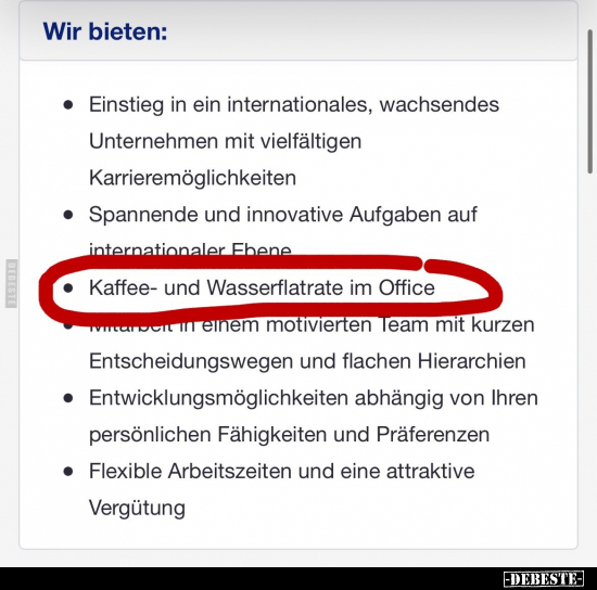 Kaffee- und Wasserflatrate im Office.. - Lustige Bilder | DEBESTE.de