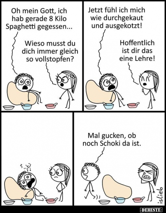 Oh mein Gott, ich hab gerade 8 Kilo Spaghetti.. - Lustige Bilder | DEBESTE.de