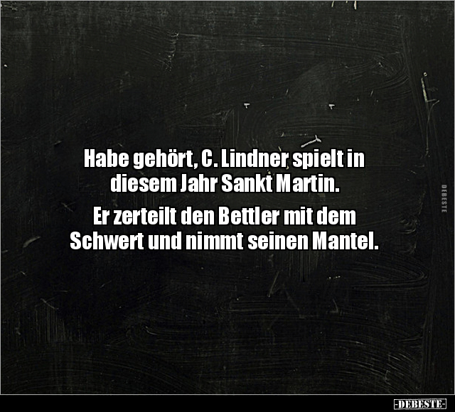 Habe gehört, C. Lindner spielt in diesem Jahr Sankt.. - Lustige Bilder | DEBESTE.de