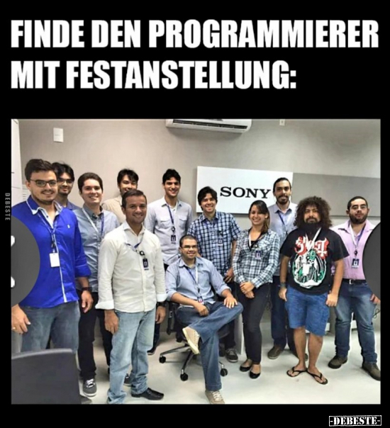 Finde den Programmierer mit Festanstellung.. - Lustige Bilder | DEBESTE.de