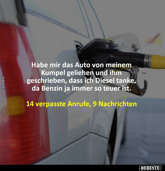 Habe mir das Auto von meinem Kumpel geliehen.. - Lustige Bilder | DEBESTE.de