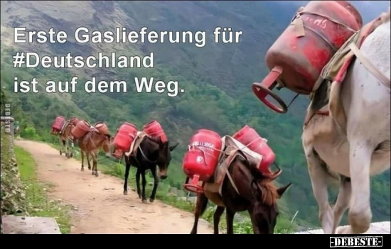 Erste Gaslieferung für #Deutschland ist auf dem Weg... - Lustige Bilder | DEBESTE.de