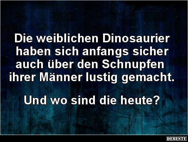 Die weiblichen Dinosaurier haben sich anfangs sicher auch.. - Lustige Bilder | DEBESTE.de