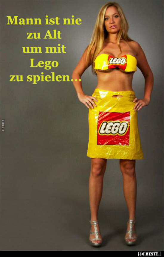 Mann ist nie zu Alt um mit Lego zu spielen... - Lustige Bilder | DEBESTE.de