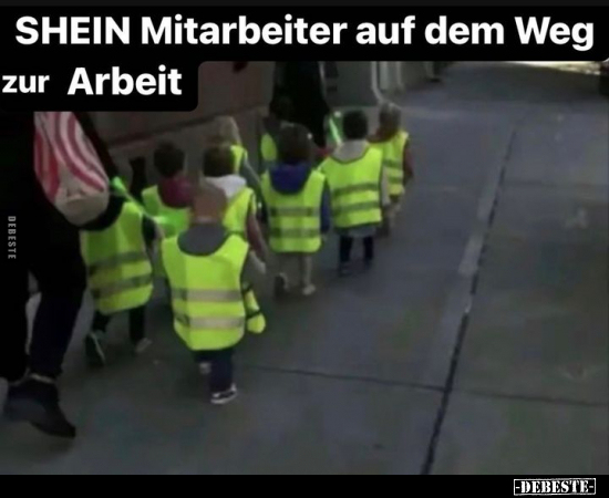 SHEIN Mitarbeiter auf dem Weg zur Arbeit.. - Lustige Bilder | DEBESTE.de
